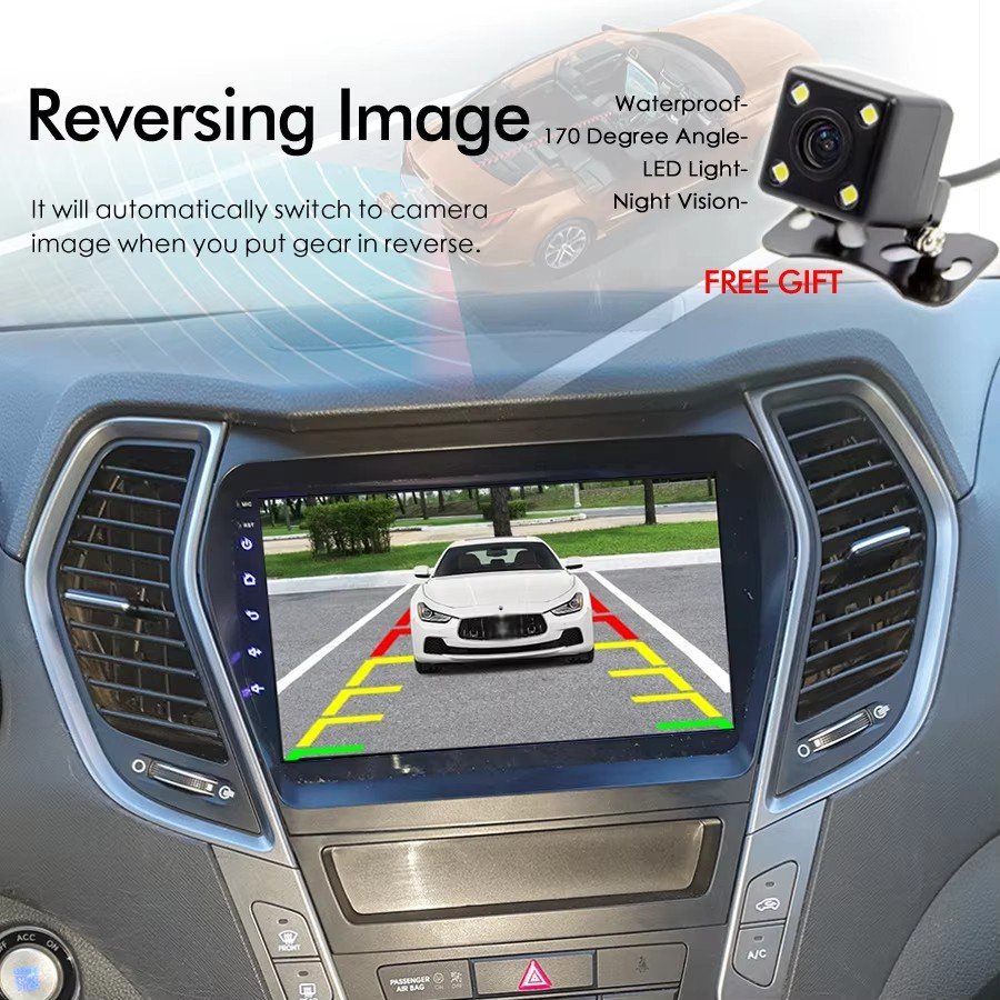Android 14 Screen Car Radio Video Multimedia Player For Hyundai Santa Fe IX45 2014 2015 Stereo Autoradio GPS Navigation DSP 2din
