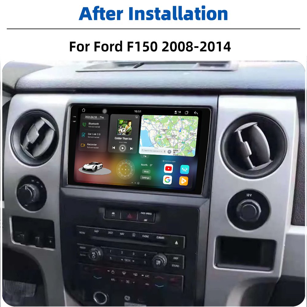 2K 2000*1000 Android 13 CarPlay 360 Camera DSP Car Stereo Radio Autoradio For Ford F150 2008-2014 Car Multimedia System