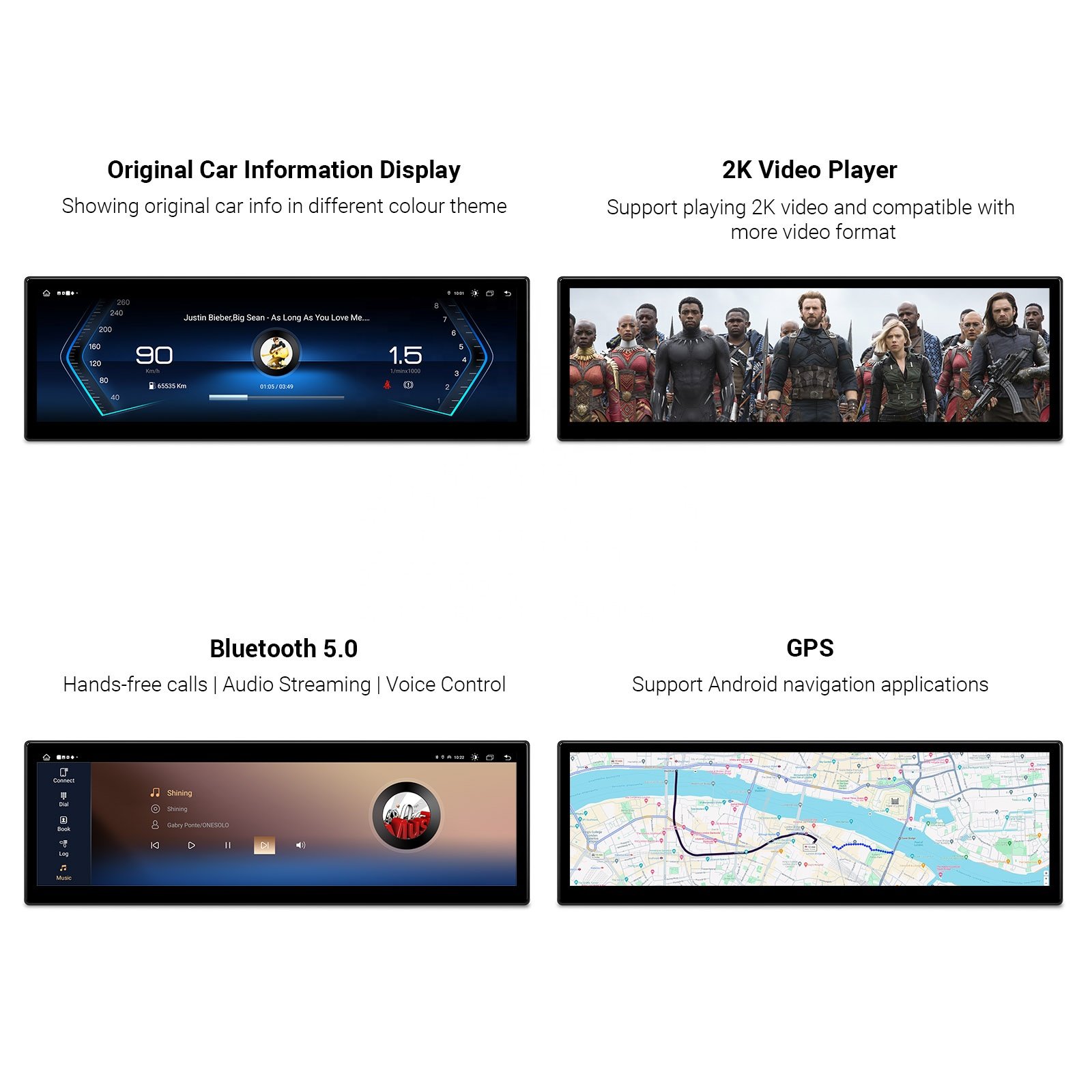 XTRONS 14.9 Inch 2560*720 Android 13 8Core 64GB Car Stereo Carplay 4G LTE Android Autoradio For BMW 5 Series E60-E62 2005-2008