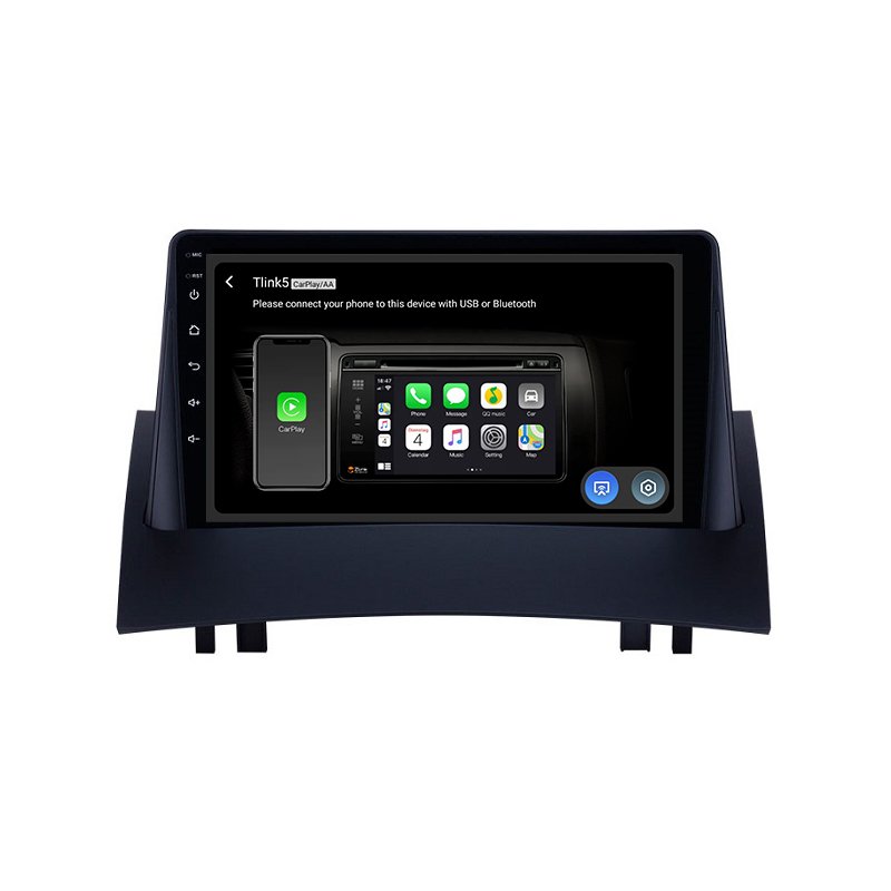 9 inch 2 Din Touch Screen Radio GPS Navigation Car DVD Player Android Car Stereo Video for Renault Megane 2 2004-2008