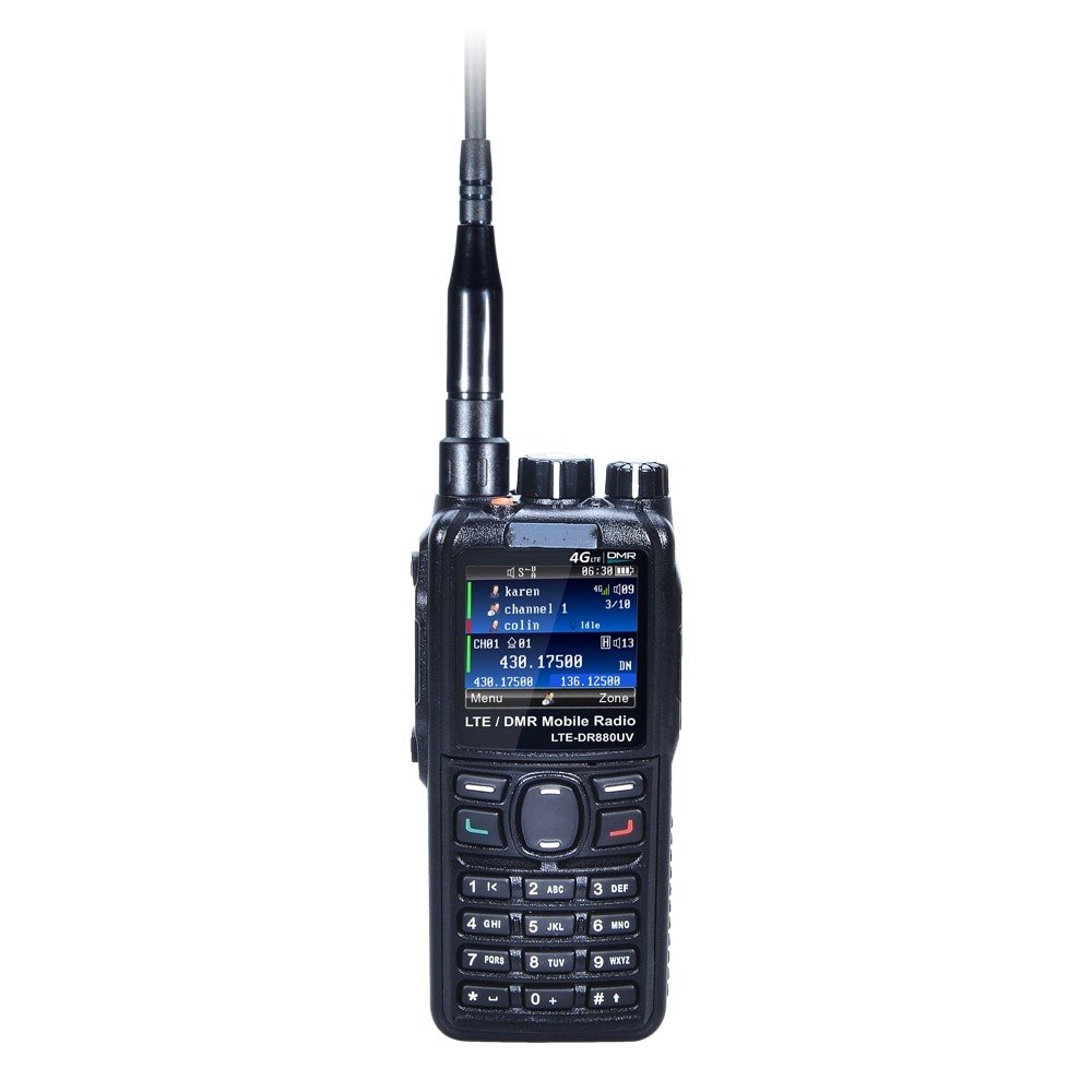 4G PoC Wifi uhf vhf DMR LTE-DR880UV Walkie talkie radio unlimited talking range dispatching system long range two way radio