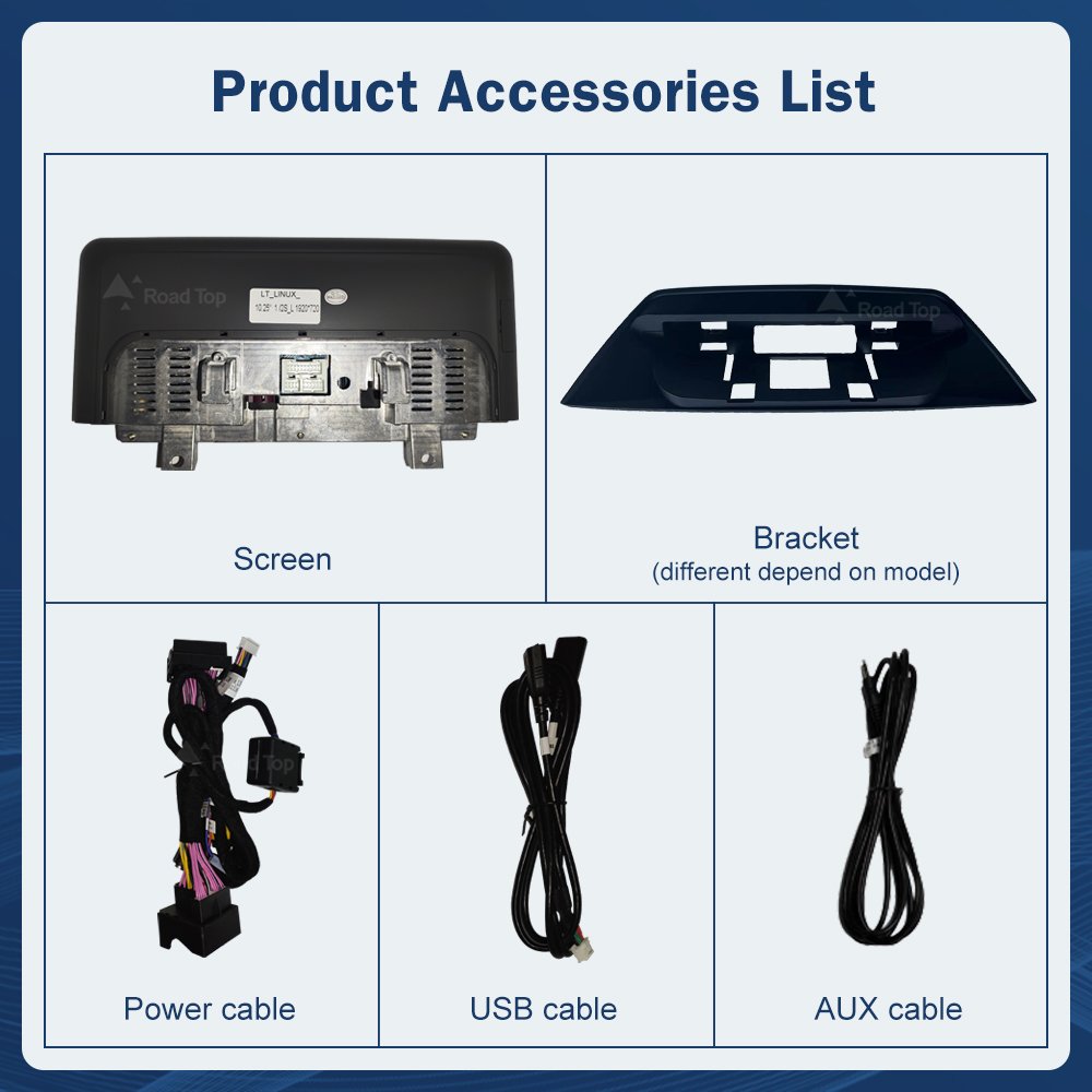 Road Top Stereo GPS Navigation Video Player Car Radio Linux Carplay Screen For BMW X1 E84 2009-2015 CIC / Without Screen