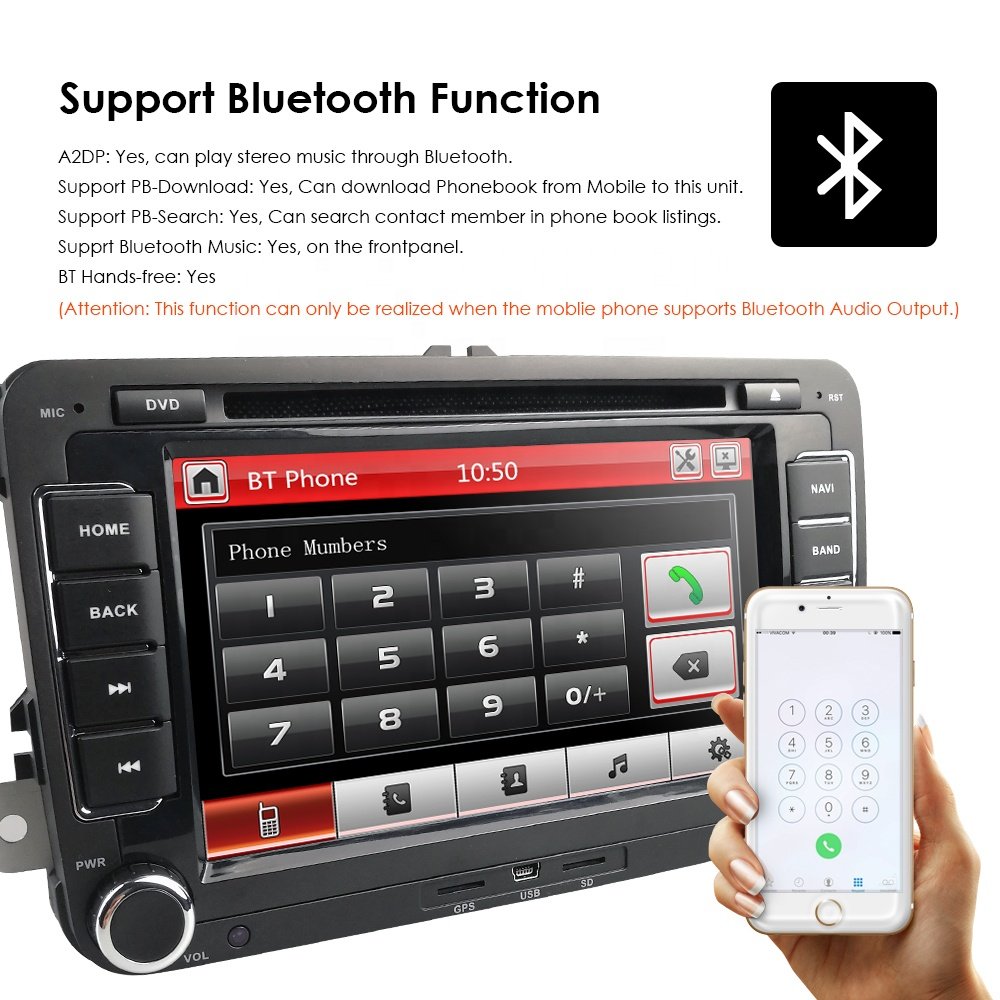 7 inch Car DVD Radio for VW Passat CC Golf B5 B6 Cabriolet Tiguan Jetta Polo Touran Android stereo GPS Navigation