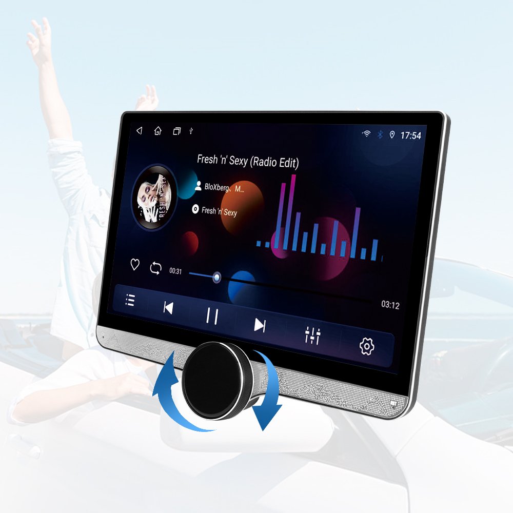 Single Knob 11.8 Inch Android Carplay 2K QLED Screen GPS Radio Dual knobs with Reversing Aid Combination 10 Inch 2K Car Player