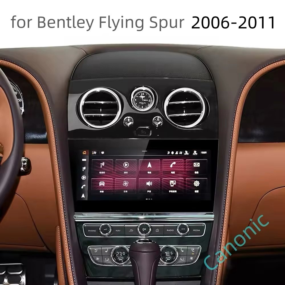 Newest 10.9 Inch IPS Carplay/4G/BT Octa Core Car Android screen Car DVD radio Player for Bentley Flying Spur 2006-2011