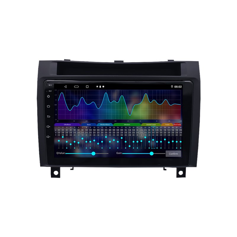 Touch Screen Gps Navigation 9 Inch 2 Din Android Car Radio Stereo Video Player for Benz SLK 04-10