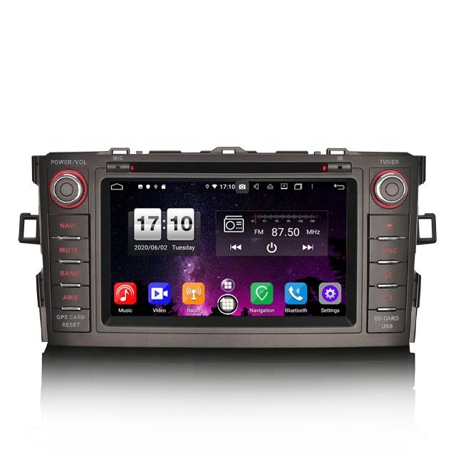 Erisin ES8904A 7" IPS Android 11.0 Car DVD Player GPS DSP 4G SIM Card Slot Wireless CarPlay Auto Radio For TOYOTA AURIS COROLLA
