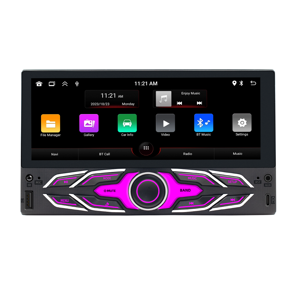 Bestree hot sale 6.86 inch IPS touch screen double 2 din android auto car radio player with GPS wifi Navigation wireless carplay