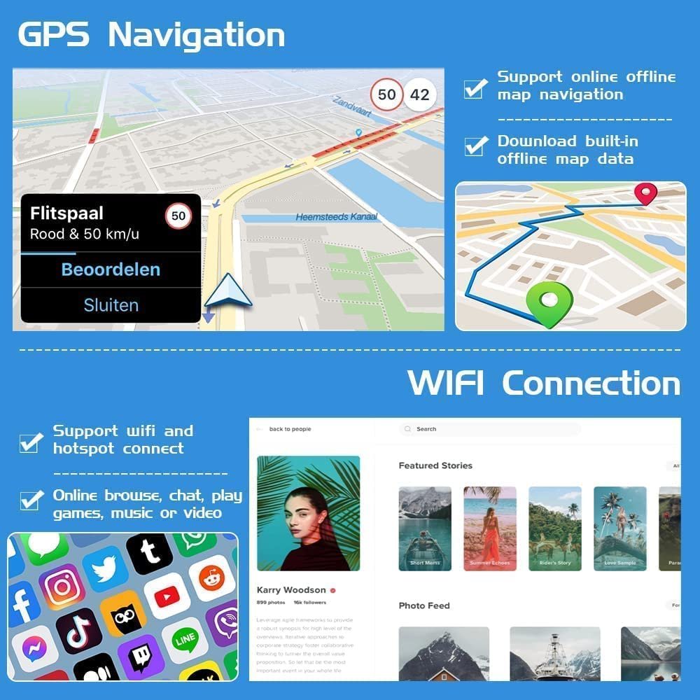 Podofo Android Car Radio 9.7 Inch 1+32GB/2+32GB Autoradio For Hyundai Elantra 2012-2013 CarPlay Android Auto GPS WiFi FM RDS BT