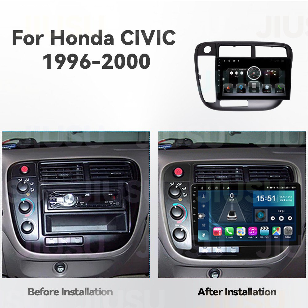 Android 12 Car DvD Player 9 inch Multimedia System Car Radio for Honda Civic 1996-2000 Car Stereo Touch Screen Carplay DSP GPS