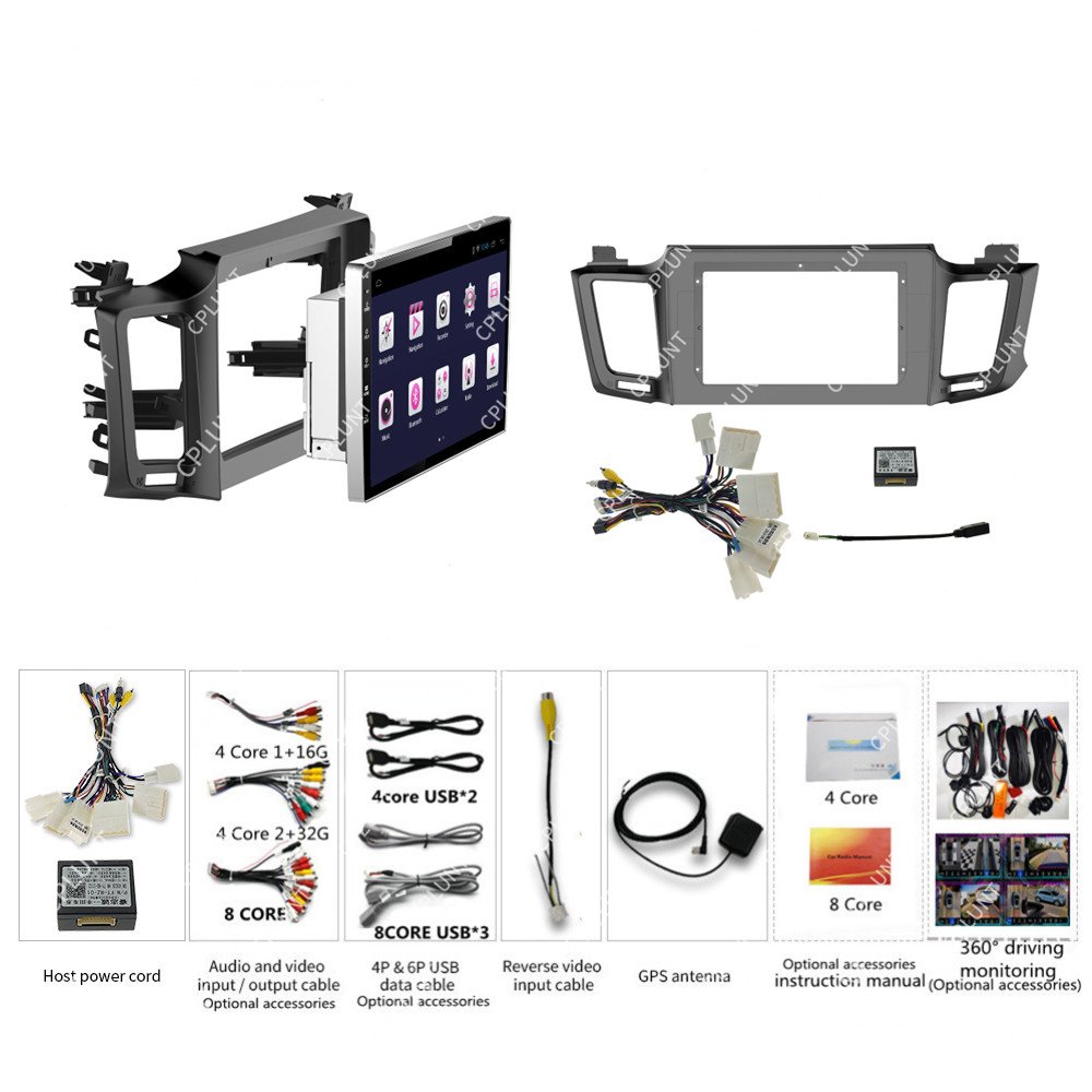 Car DVD Player Frame For TOYOTA RAV4 2013-2018 10INCH BLACK Android radio Farme stereo