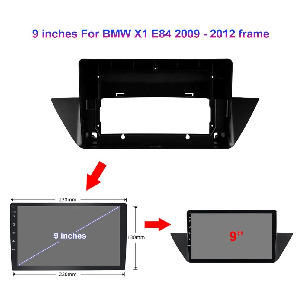 Jmance 9 Inch Autoradio Android 10 For Bmw X1 E84 2009 - 2012 Frame Accessoires Multimedia Car Bt Gps Navigation