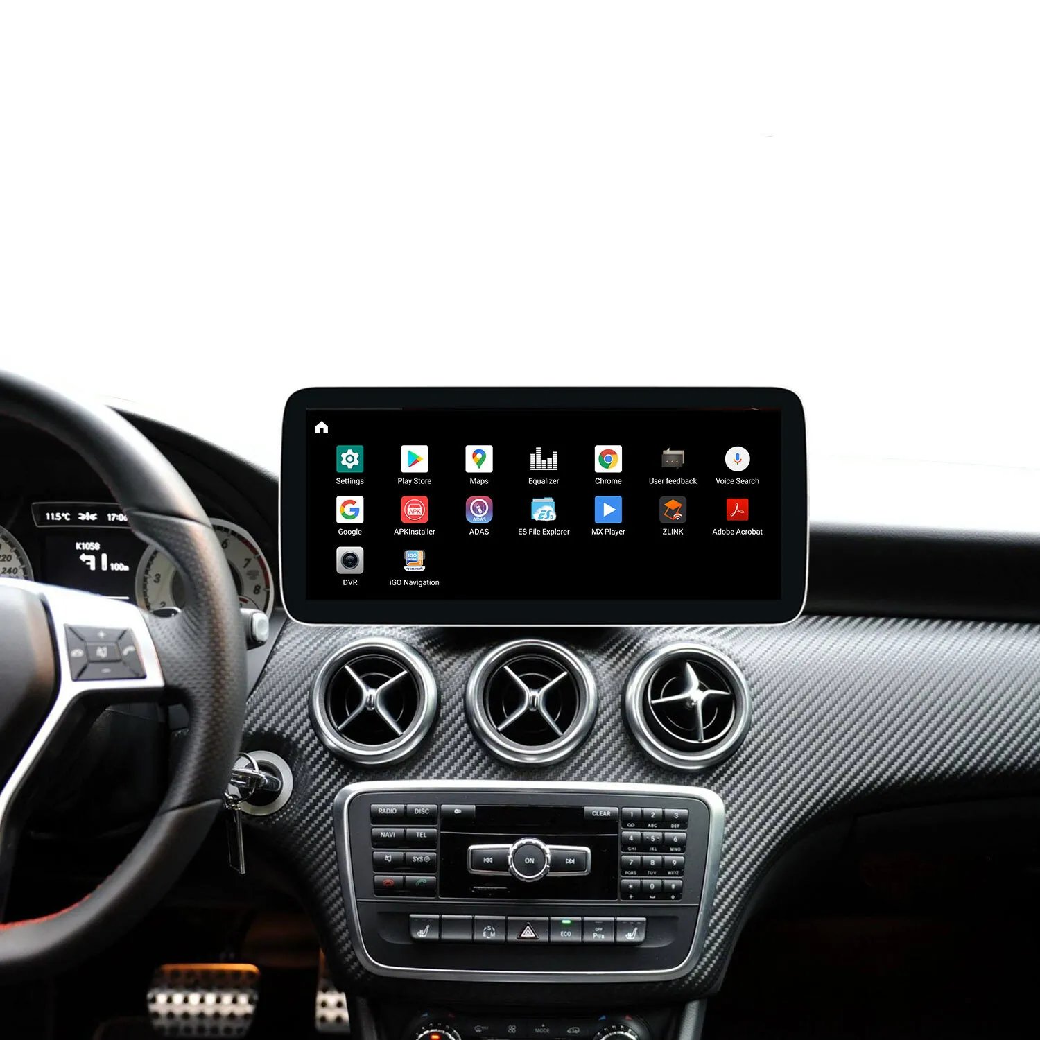 12.3inch 8g+256g Snapdragon 8core carplay audio gps multimedia stereo for Mercedes Benz GLA CLA A Class 2013-2015 NTG4.5
