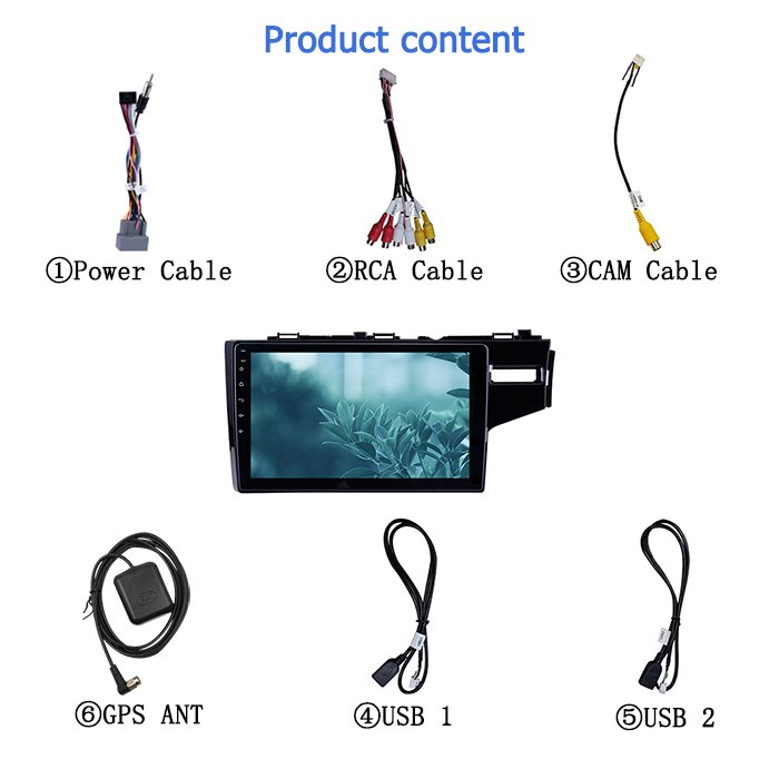 32GB 9 Inch Auto Radio Audio Player For Honda FIT 2014 2015 Android 10.0 Car Screen Head Unit 2GB Car Radio