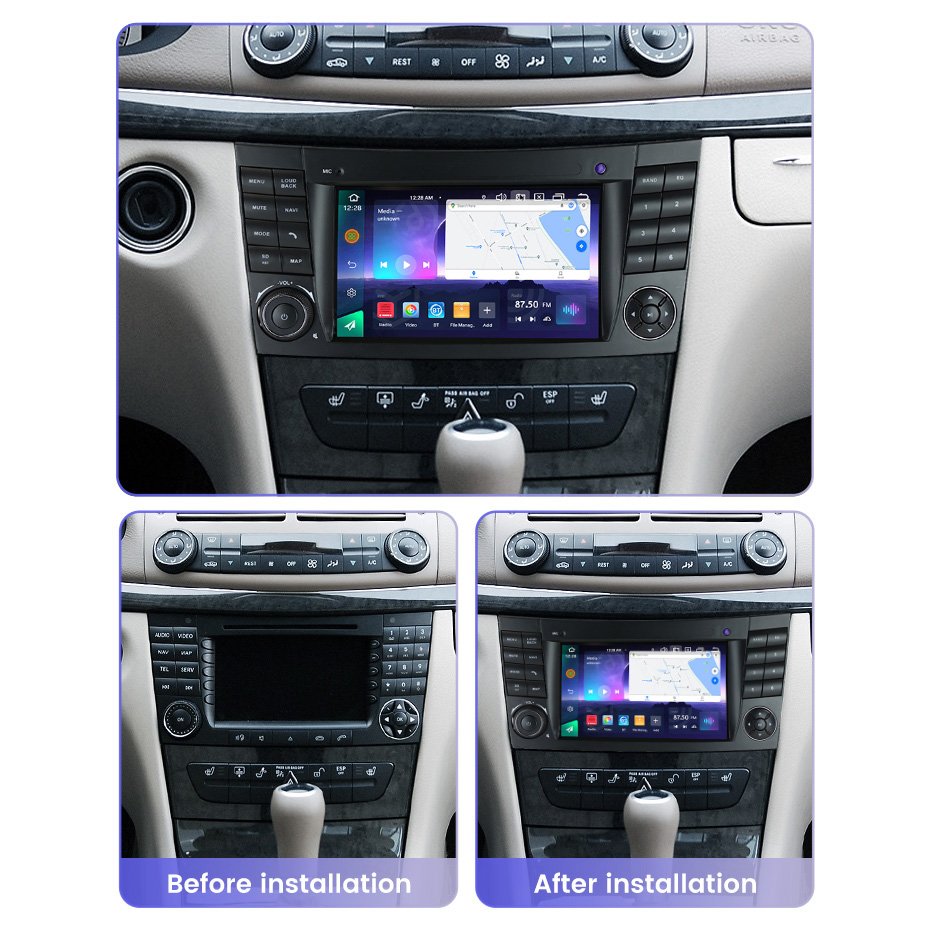MEKEDE Android WiFi car video player touch screen ADAS DVR for 7 inch Benz W211 FM AM gps navigation system
