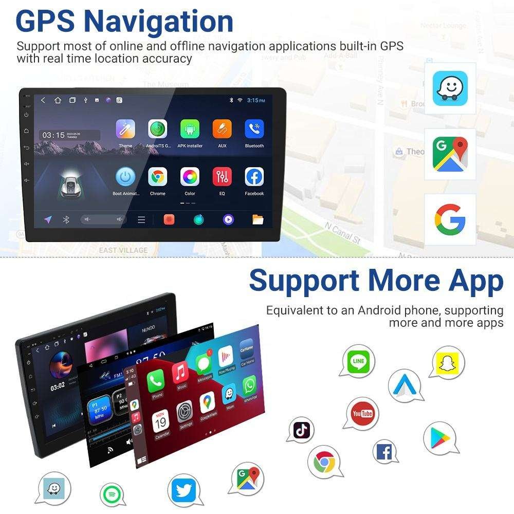 Rejuvauto Android Auto Car Radio Dvd Player Carplay Nissan X-Trail Qashqai J1T32 Qashqai J10 J11 2013 2014 2015 2016 2017 GPS