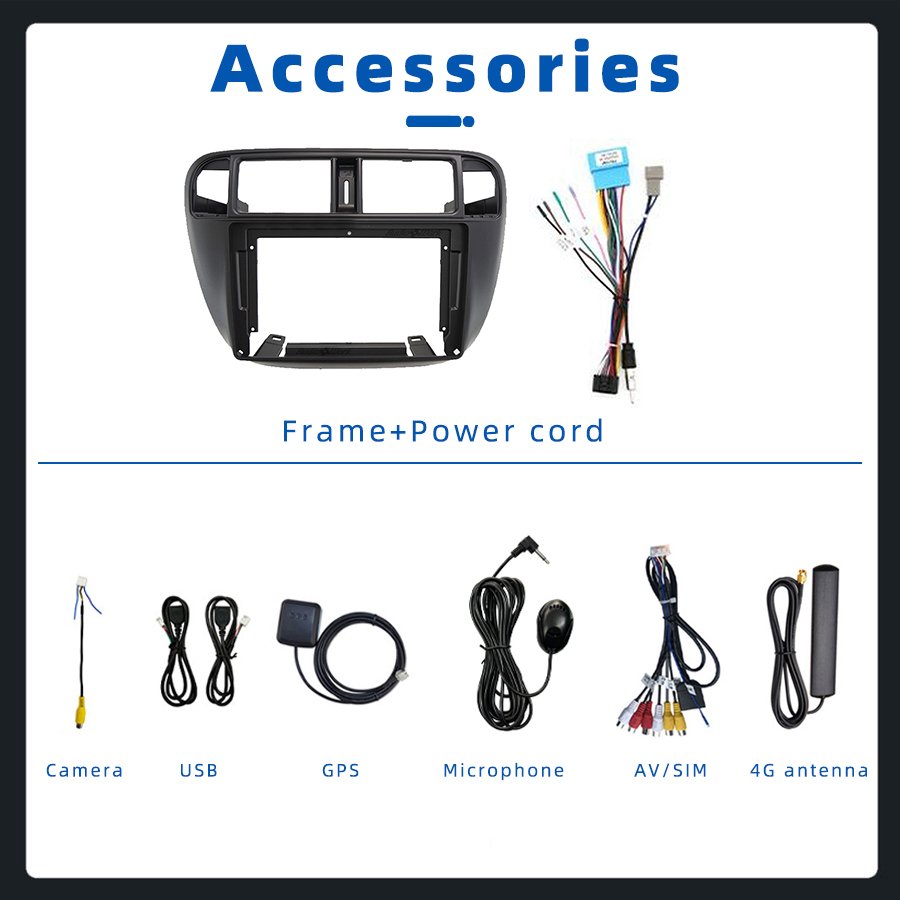 7870 Android 13 Car Stereo Radio Android System For Honda Civic Ej Ek Em 1995-2001 Auto Carplay Screen Car Dvd Player