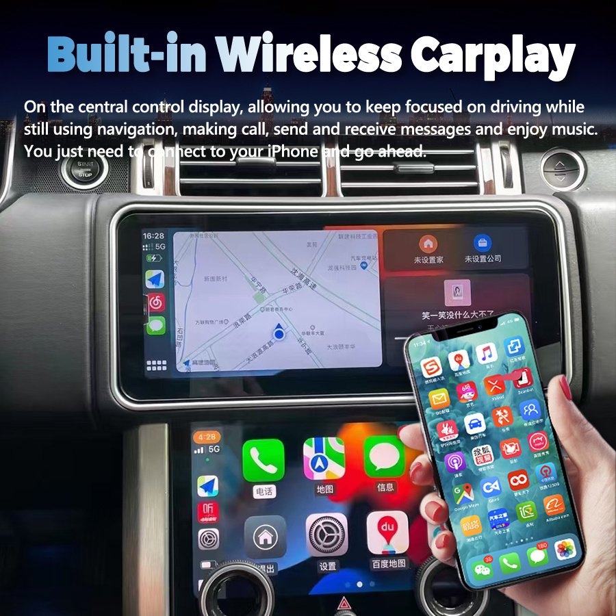12.3inch/13.3inch AC Screen For Range Rover Sport L494 RHD Car Multimedia Player Car GPS Radio Carplay Original Car OEM Menu 4G
