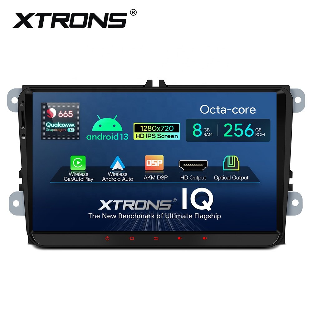 XTRONS 9 Inch Navigation GPS For VW Golf MK5 Passat Skoda Octavia Seat Leon Android 13 256g Car Stereo 4G LTE Android Auto Radio