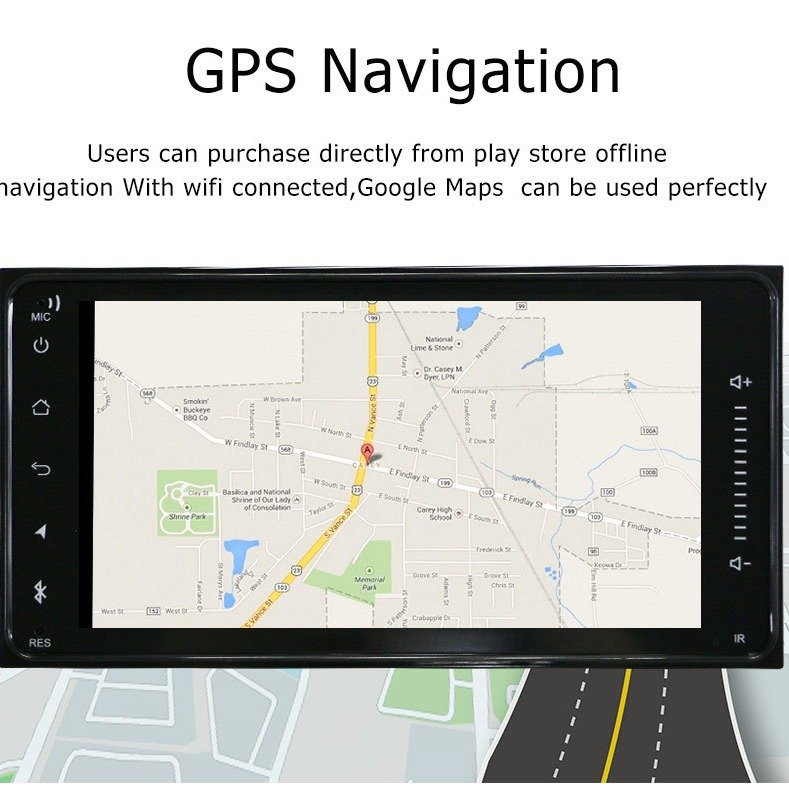 1+16G 2+16G 2+32G Universal Android Car Dvd Player Gps Radio Stereo Wireless MP5 Carplay For Toyota Corolla