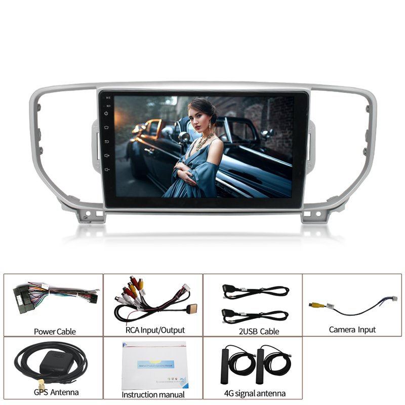2.5D screen Android 10.0 car dvd player for KIA sportage 2015-2017 KX5 gps navigation 2 din car stereo headunit DSP