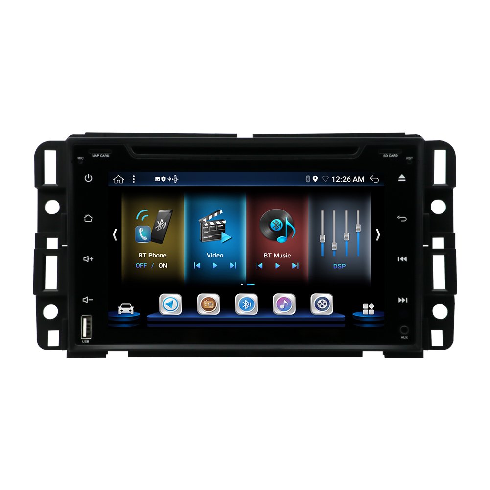 Factory supply Vehicle navigation built in 360 panoramic image car autopaly Android10 BT5.0 6+128G WIFI 7"Car DVD Player FOR GMC