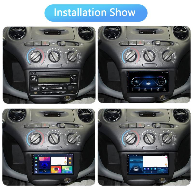 Android Car DVD Player For Toyota Vitz Yaris Echo 1999-2005 Multimedia Video Player Navigation GPS Autoradio Head unit No dvd