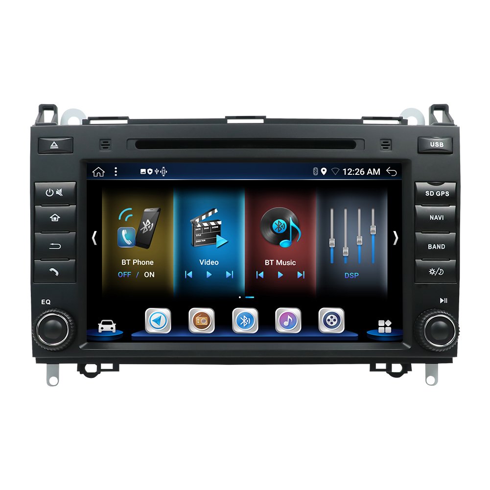 Factory direct sale car multimedia player built in 8"reversing image car autopaly Android12 6+128G Car DVD Player FOR Benz B200