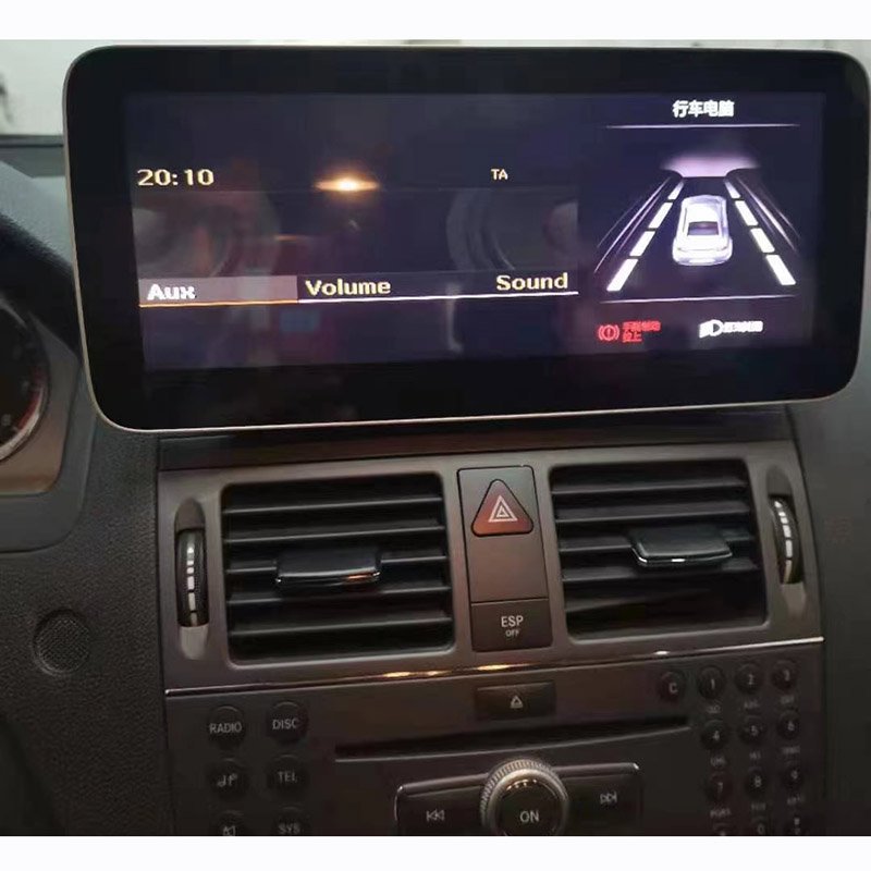 10.25" head unit Support BT Map Video For Mercedes Benz C Class W204 CarPlay Auto Car Multimedia Display HD Screen ON DVD