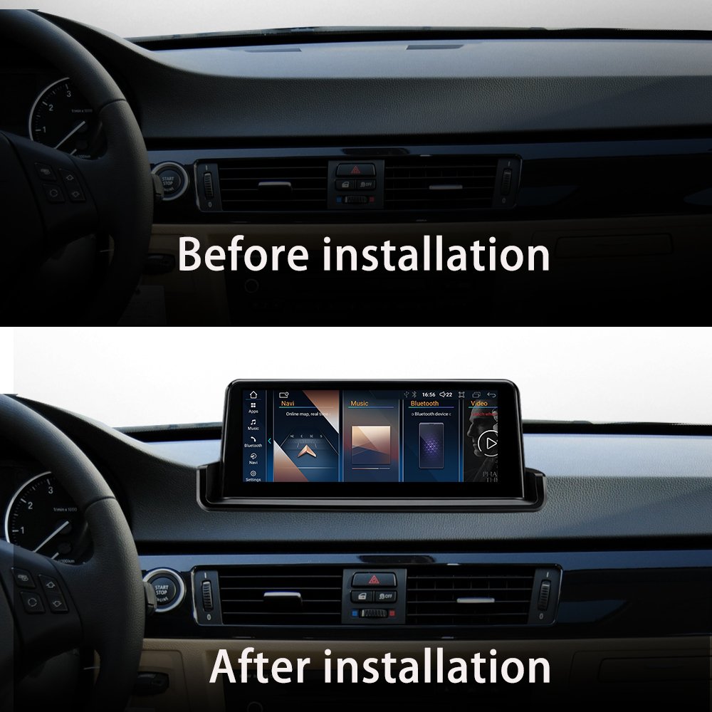 LELV Id8 10.25 Inch Carplay 4g Android 14 Car Gps Stereo Multimedia For Bmw 3series E90 E91 E92 Head Unit Radio Auto Bluetooth