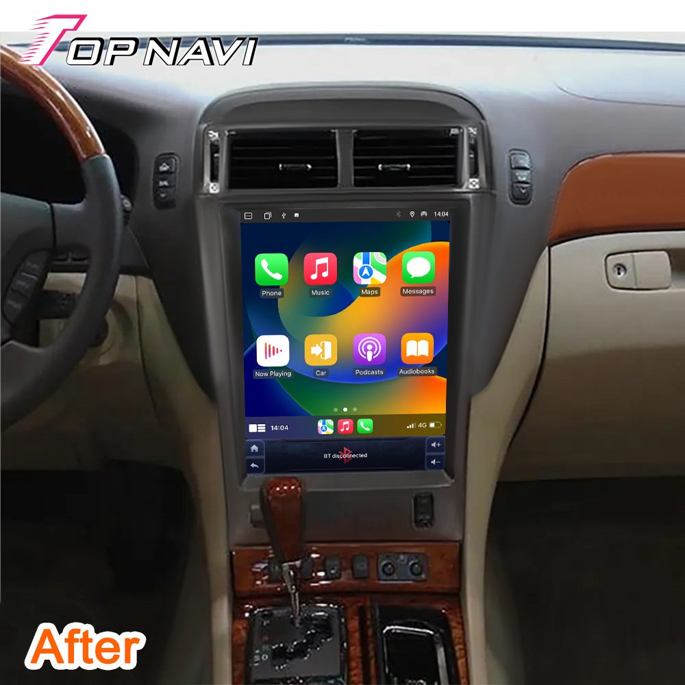 Tesla Screen Android 12 Car Video Player Radio For LEXUS LS430 1999 - 2006 Stereo GPS Multimedia Head Unit