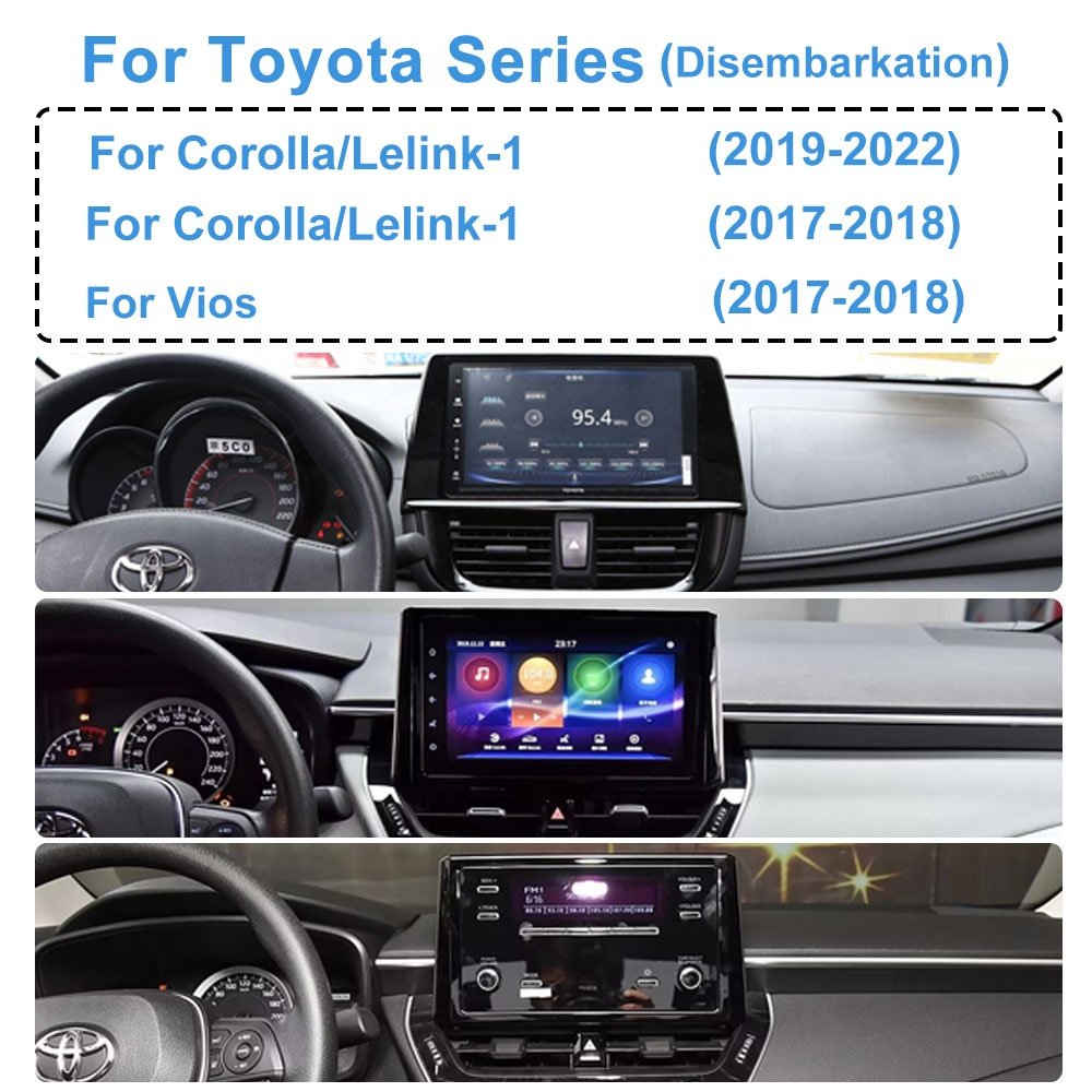 Jmance 9 inch Touch Screen BT5.4 Android Auto Carplay Navigation Wifi DSP Autoradio 1 Din Car DVD Player For Toyota Universal