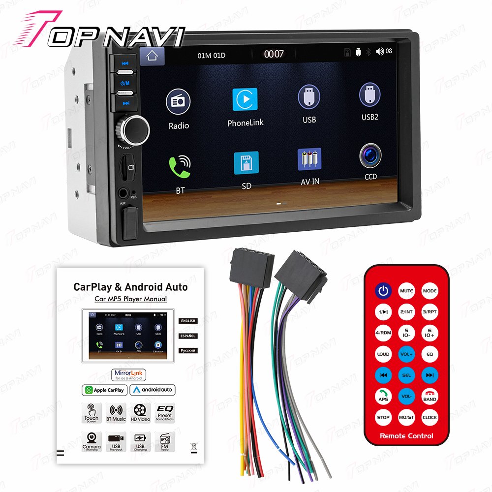 Carplay Car Radio With Navigation Android Auto 7 Inch For Universal Car Model Car Video Player Android Head Unit