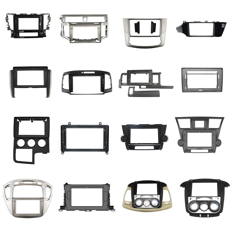 Fast shipping radio frame for Toyota Previa 2006-2012 silver 9 inches car dvd navigator radio frame