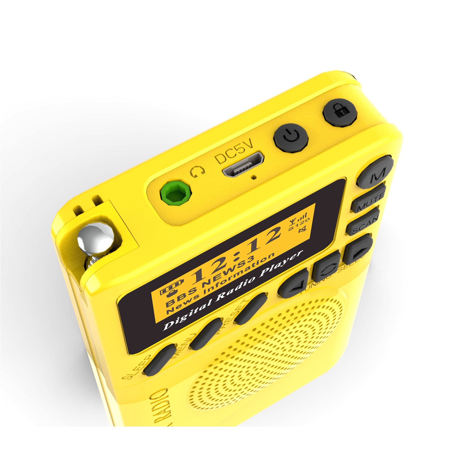 Portable DAB/DAB+ FM digital Radio with and SD Card Player,MP3 Player support stations presetting
