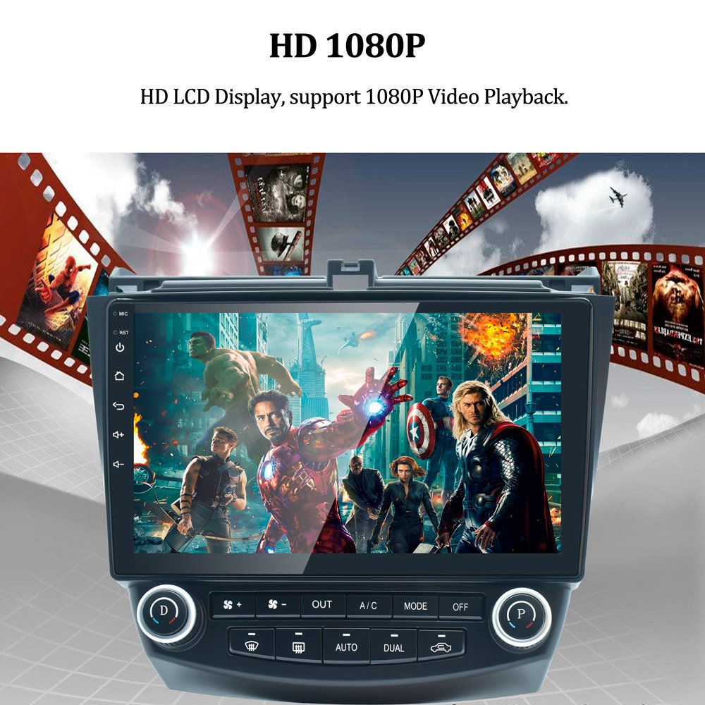 For Honda Accord 2003-2008 10.1 Inch IPS DSP StereoTouch Screen 4G 8core Carplay Auto Electronics Car Radio
