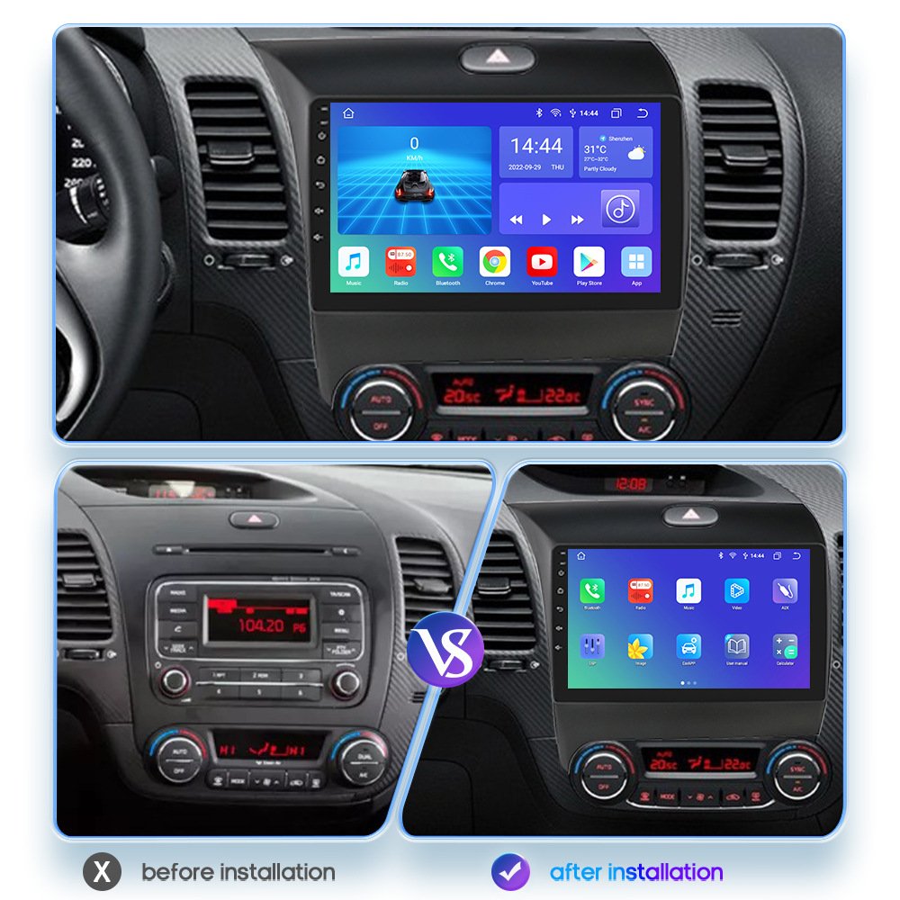 Touch Screen Multimedia Stereo Radio Android Car Video DVD Player 2013 2014 2015 2016 2017 for Kia K3 Cerato Forte Android Auto