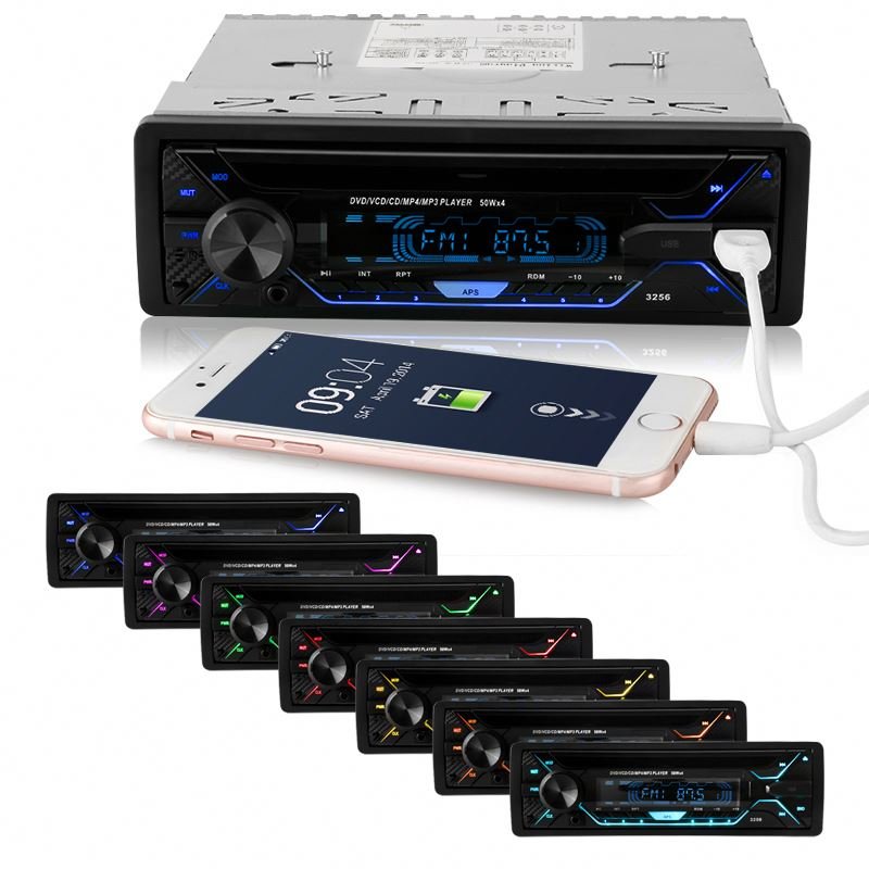 1 din in-dash car dvd player single din fixed panel Bluetooth