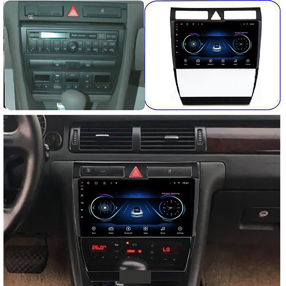 Android 9" Car radio DVD Player Car Video For Audi A6 S6 RS6 1997-2004 GPS Navigation Capacitive Touch Screen
