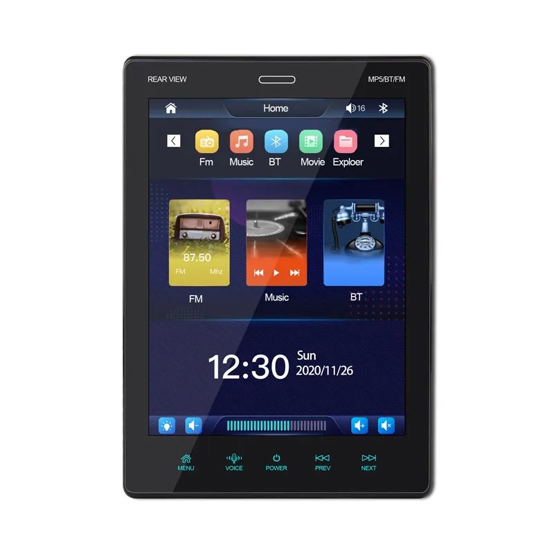 9.5 inch 1Din HD Full Touch Screen In Dash car mp5 USB AUX TF FM Radio Vertical screen car DVD Player Android