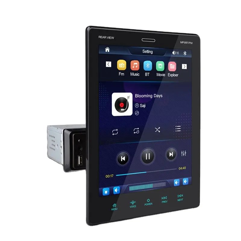 9.5 inch 1Din HD Full Touch Screen In Dash car mp5 USB AUX TF FM Radio Vertical screen car DVD Player Android