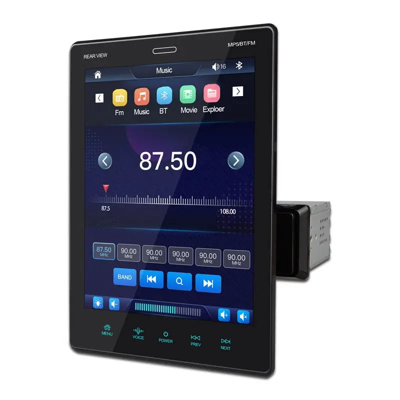 9.5 inch 1Din HD Full Touch Screen In Dash car mp5 USB AUX TF FM Radio Vertical screen car DVD Player Android