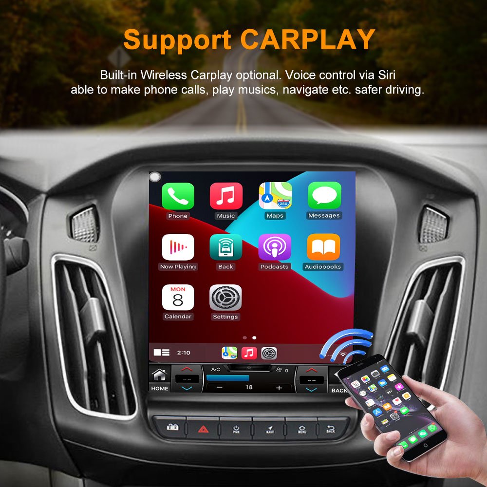 Android 13 Car Audio Player For Ford Focus 2012 - 2016 With GPS Navigation BT Carplay Android Auto WIFI