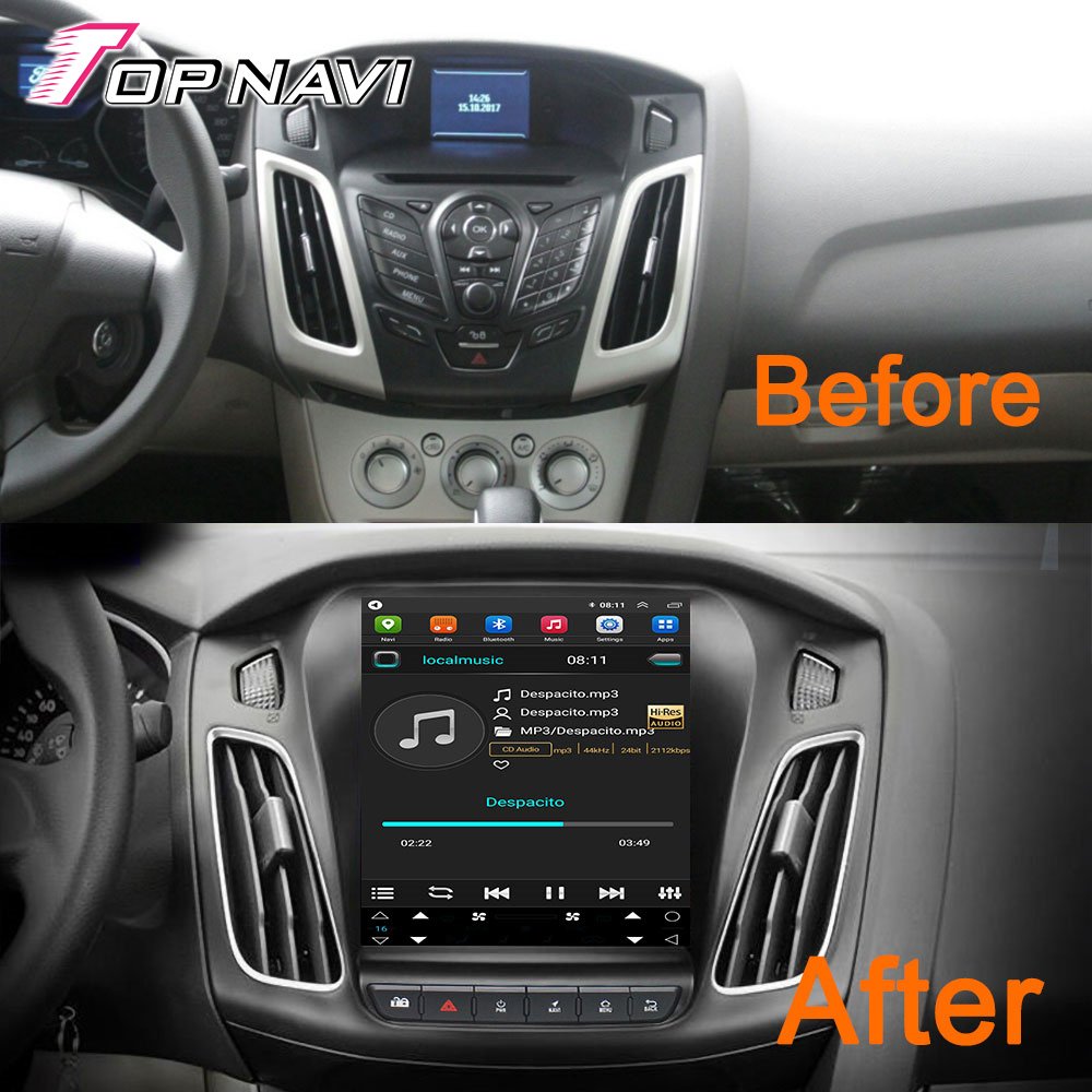 Android 13 Car Audio Player For Ford Focus 2012 - 2016 With GPS Navigation BT Carplay Android Auto WIFI