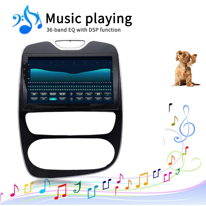 4+64 Android 10 car audio radio stereo dvd player for Renault Clio 2016 2017 2018 gps navigation
