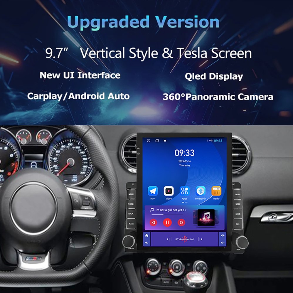 9.7 Inch touch screen radio for car Android For Audi TT 2 8J 2006-2014 Car Radio Player Wireless Carplay Auto radio Head Unit