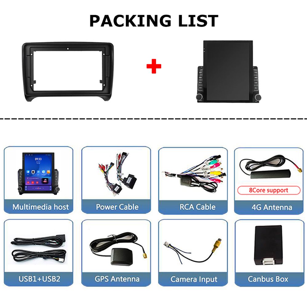 9.7 Inch touch screen radio for car Android For Audi TT 2 8J 2006-2014 Car Radio Player Wireless Carplay Auto radio Head Unit