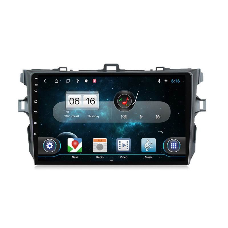 5G WIFI 6 wireless chip 2 din car radio for Toyota Corolla 2006-2013 Automatic AC GPS navigation Auto wireless Carplay