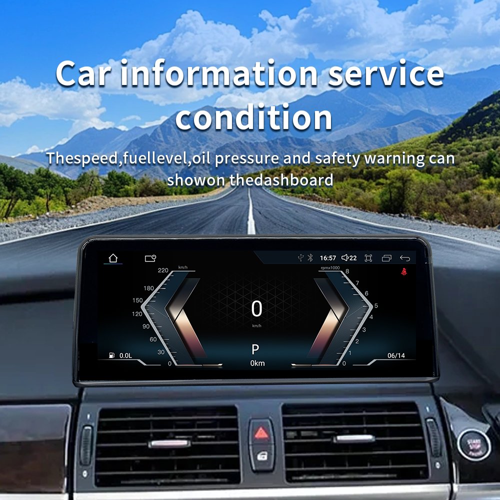 RHD Factory price Android 14 car multimedia video player car radio GPS FORBMW X5E70 X6E71 2007-2012wireless carplay Android auto