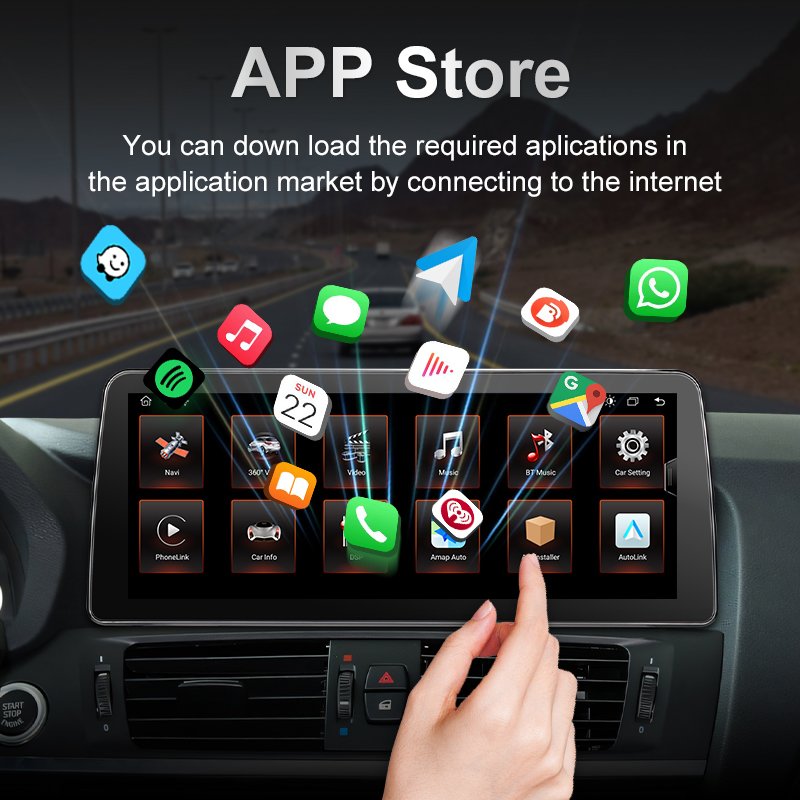 Car Radio For BMW X3 X4 Radio Headunit Device 2 Double Din Quad Octa-Core Android Car Stereo GPS Navigation Carplay